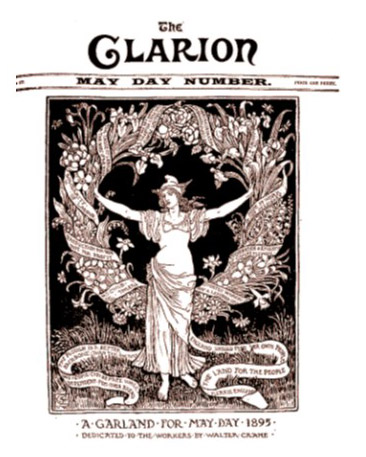 Portada revista “The Clarion”, 1895. Walter Crane.